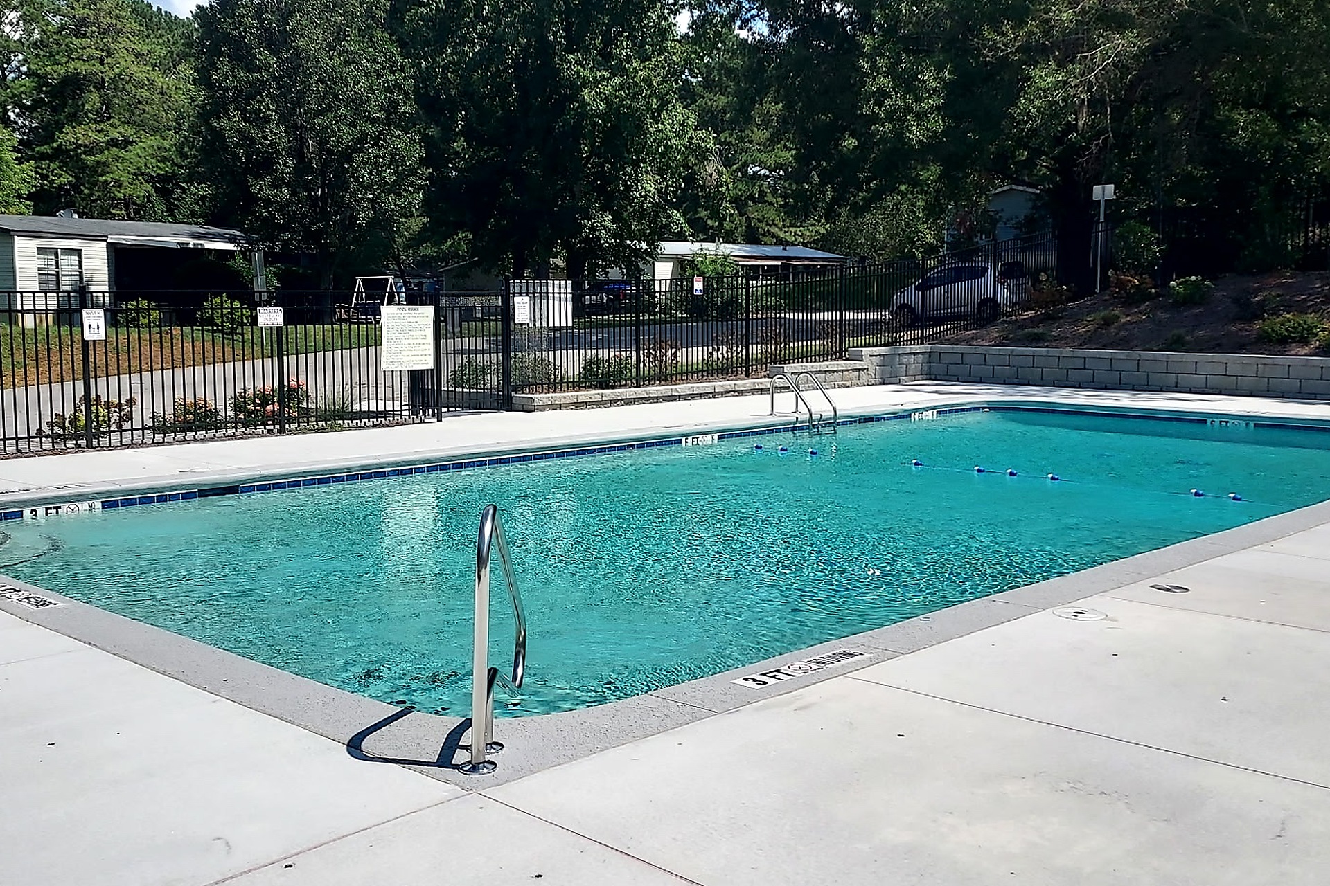 Completed swimming pool project by A & B Maintenance Solutions