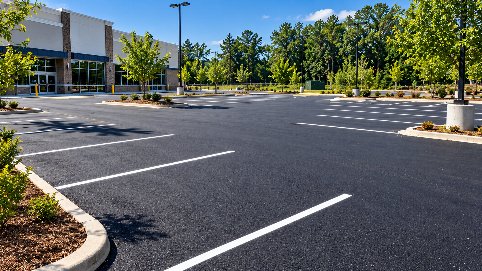 Commercial parking lot paving and asphalt services